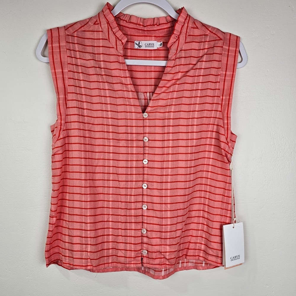 Carve‎ Designs Women's Top 100% Organic Cotton Size XS